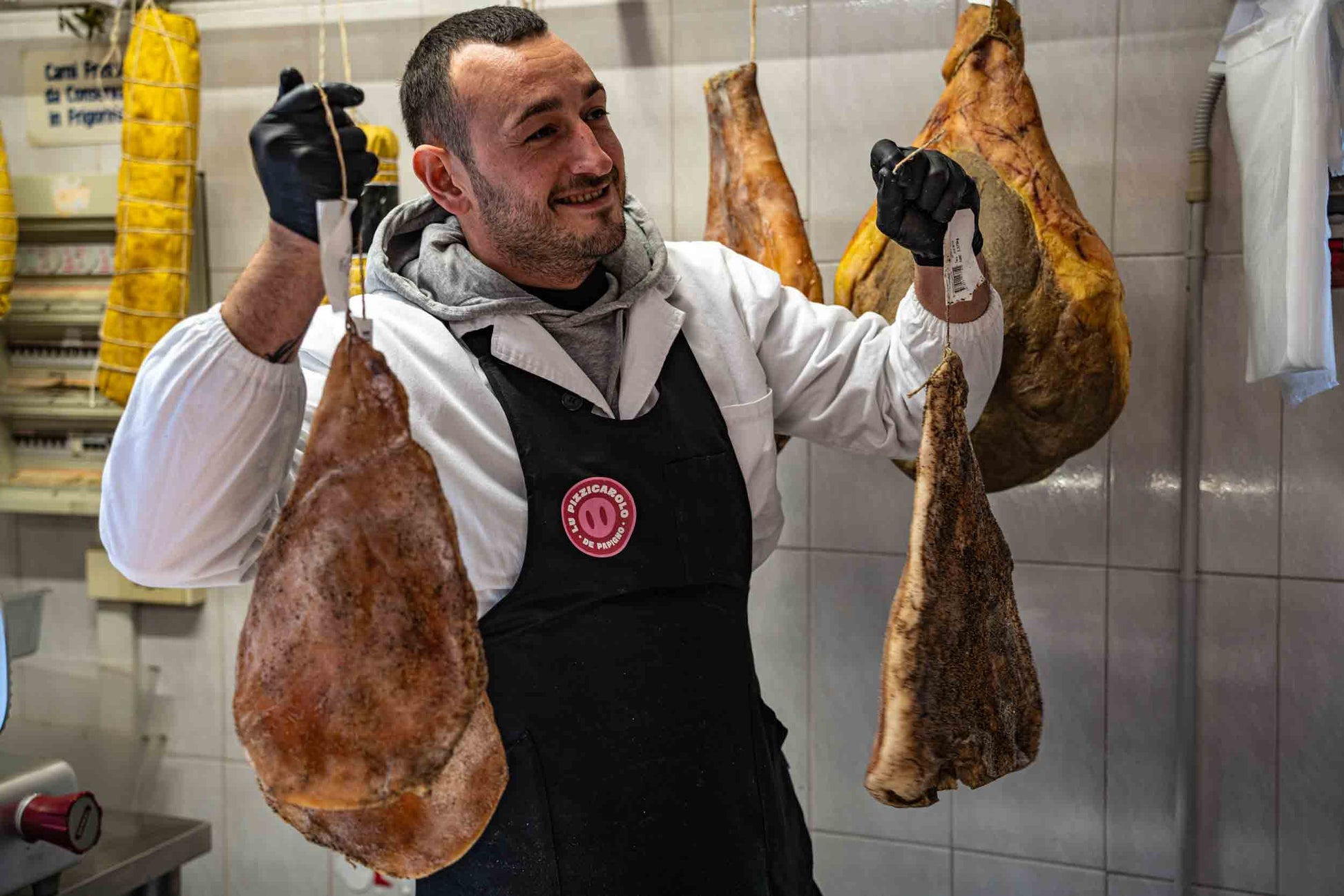 Guanciale stagionato artigianale pezzo intero sottovuoto — Lu Pizzicarolo, Papigno
