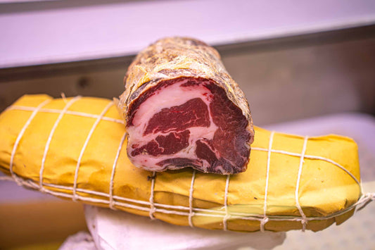 Capocollo stagionato umbro affettato a macchina sottovuoto — Lu Pizzicarolo, Papigno