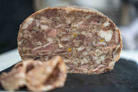Coppa di testa di maiale artigianale a trancio sottovuoto — Lu Pizzicarolo, Papigno