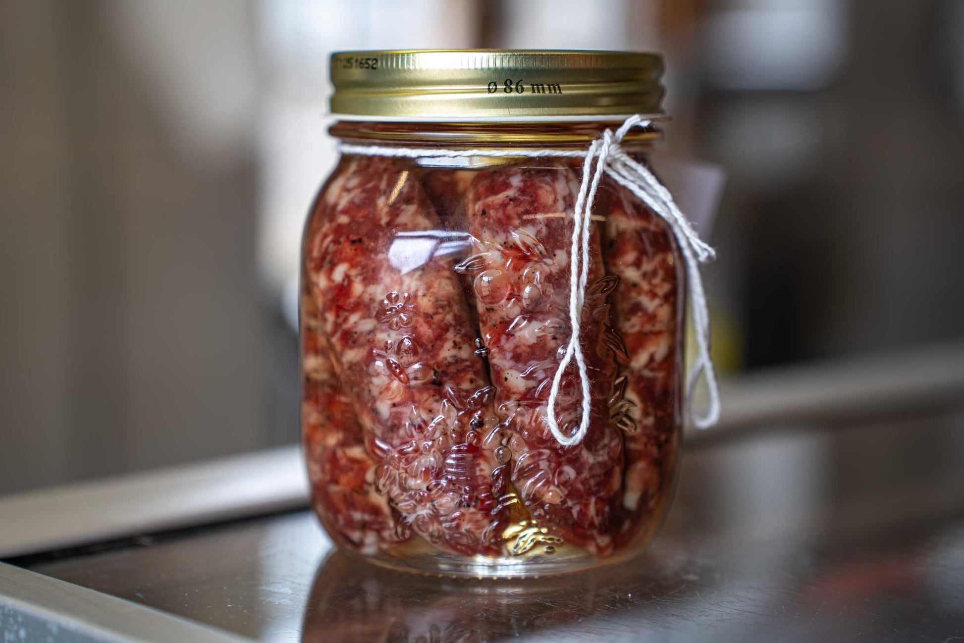 Salsiccia Sott Olio in Vasetto — foto 2 | Lu Pizzicarolo