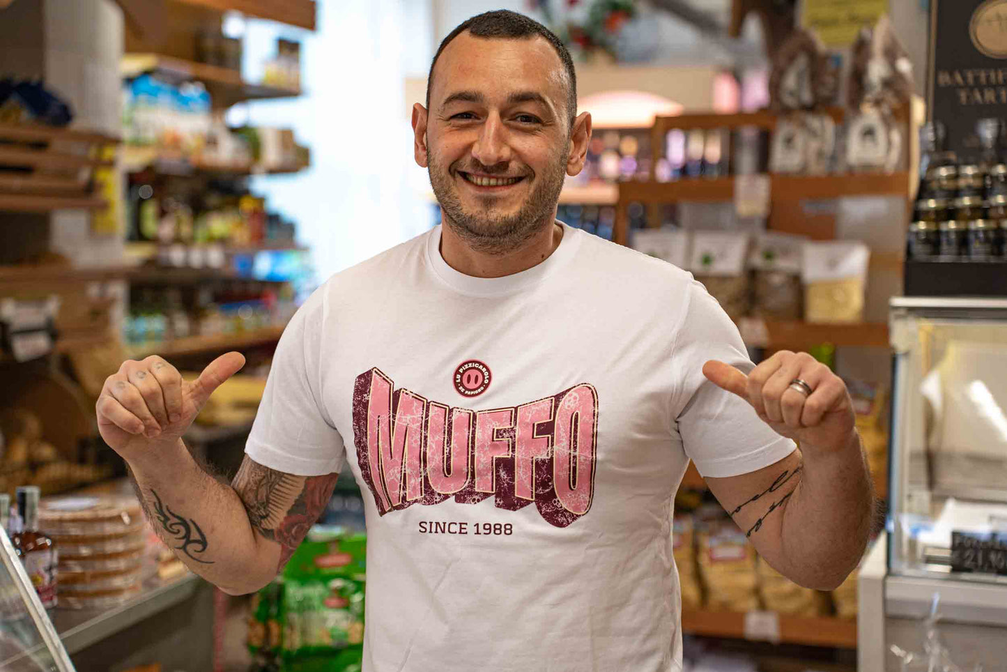 T-shirt Muffo Since 1988 bianca — merchandise Lu Pizzicarolo