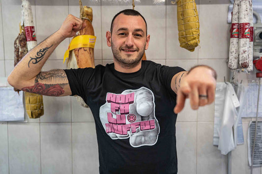 T-shirt Non fa lu Muffo nera — merchandise Lu Pizzicarolo